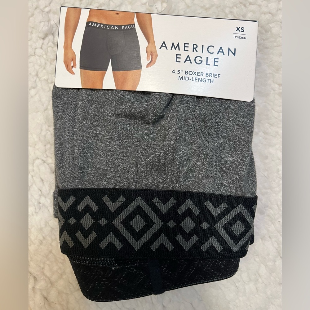 American Eagle Gray Boxer Briefs XS